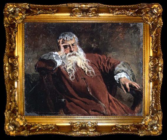 framed  Ernest Meissonier Self-Portrait, ta009-2